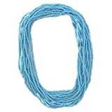Turquoise-Like Seed Bead Necklaces