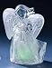 Icy Crystal LED Lighted Angel with Flute Christmas Figure