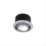 Broan Nutone 9093WH Round Bath Fan and Heater with Light