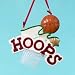 4.5 RESIN HOOPS BASKETBALL ORN., Amount of 2 pc,
