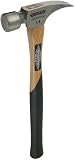 Stiletto Ti14SS-E Ti 14 Smooth Face Hammer with a Straight 18 Hickory-Epoxy Coated Handle