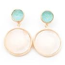 Circle Stud Earrings by Michael Vincent Michaud