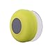 ZPS Wireless Mini Waterproof Bluetooth Suction Shower Car Handsfree Mic Speaker (Yellow)