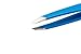 Probelle Full Size Slant Stainless Steel Tweezer, Brow Tweezer, and Hand Made Tweezer, Blue