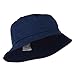 Big Size Cotton Blend Twill Bucket Hat - Navy (For Big Head)