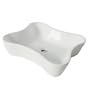 Elements of Design EV8126 Designer Fauceture Nuevo Vitreous China Bathroom Vessel, White