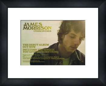 JAMES MORRISON Undiscovered - Custom Framed Original Ad - Framed Music Poster/Print