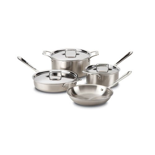 All-Clad d5 Brushed Stainless Steel 7pc Set