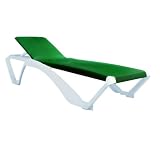 from Marina Marina Sun Lounger - White Frame with Green Canvas Material