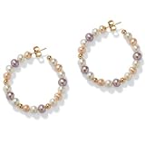 Multi-Colored Pearl 14k Earrings