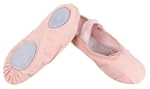 Demi-pointes en toile - bi-semelle en...