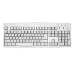 Bilingual Arabic and English Computer Keyboard with Wired PS2 Connection. Off White - Ivory Color Computer Keyboars woth Wired PS-2 (Little Round Plug) Connection.