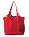 Mesh Shopping or Beach Tote Bag -Red