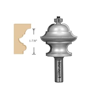56-802, 1/2" Shank Large Multi-Profile Router Bit