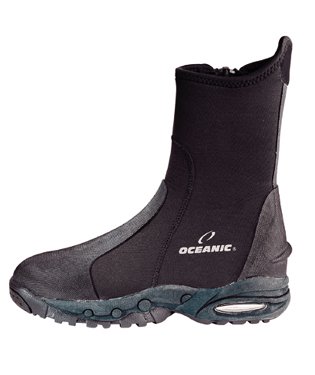 Oceanic 6.5mm Zippered Neo Classic Hard Sole Scuba Diving Booties, M10/W11