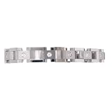 Stainless Steel Men's Boxed Diamond Bracelet