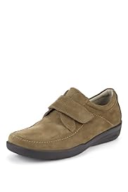 Airflex™ Comfort Wide Fit Leather Riptape Shoes with Stormwear™