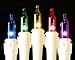 100 Mini String Light Set - Multi Color Lights with White Wire