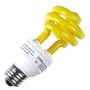 Energy Saving Compact Fluorescent Yellow BUG Light Bulb - CFL 13W (60W Tungsten equivalent) E26 - Pack of 4