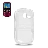 New Fashionable Perfect Fit Crystal Clear Transparent Snap-on Hard Protector Skin Cover Cell Phone Case with clip for Samsung Freeform Link R350 / R351 / R355 Alltel,MetroPCS,U.S. Cellular - CLEAR
