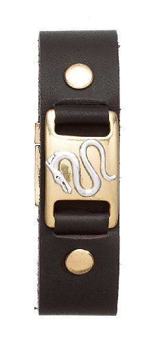 Pilgrim Herren-Armband M. Drachen Dragon Vergoldet, Braunes Lederband 19cm 875-902 Preisvergleich
