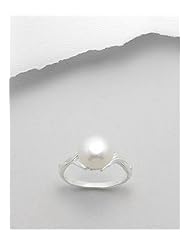 Fresh Water Pearls Ring In 92.5 Sterling Silver