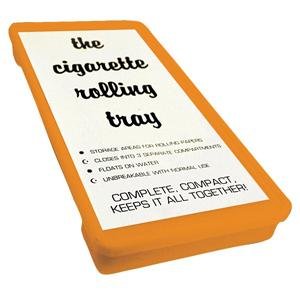 Rolling Tray ~ Orange ~ With Storage Cover