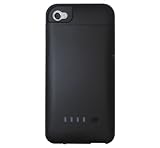 【HAIKAU】 iPhone 4/4S バッテリー内蔵 ハードケース 大容量1900mAh ブラック Portable Power Case for iPhone 4/4S 日本語取扱説明書付き Black