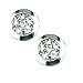 14K .25 CTW Pave Diamond Earrings