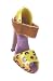 3" Fashion Avenue Leopard Print Sequined Peep Toe Shoe Christmas Ornament