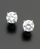 14k White Gold Certified Diamond Stud Earrings (1 ct. t.w.)