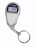 Silver Dual Display Parking Timer With Clock and Keyring Powered By 1x AG13 Battery