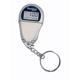 Motionperformance Silver Dual Display Parking Timer with Clock and Keyring