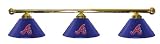 Atlanta Braves Pool Table Light - Brass Bar