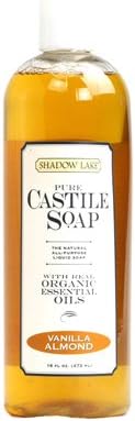 Shadow Lake 16 fl oz Pure Castile Soap, Vanilla Almond - Case Of 6