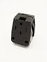 Leviton 275-T 30/50 Amp, 125/250 Volt, Dual Power Vinyl Grounding Angle Plug, Black