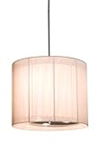 IMAGE OF Claremont II Round Six Light Pendant in Chrome Size: Large, Shade Color: Black