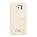 Kate Spade New York Hybrid Hardshell Case for Samsung Galaxy S6 - Retail Packaging - Cream / Gold Confetti Dot / Pink