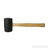 Details zu "Silverline osiHA73 Gummihammer, schwarz 680 Gramm -330mm Durchmesser 70mm"