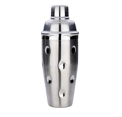 MIU France 3-Piece Stainless Steel Dimpled Cocktail Shaker, 24-Ounces