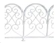 Dollhouse Miniature White Wire Scroll Fence