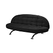 Gabrielle Convertible Sofa-Black
