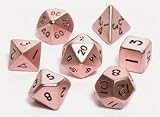 Copper Hue Dwarven Metal Dice Seven Piece Set