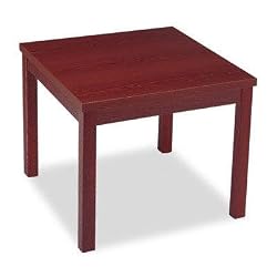Hon 80192NN Corner Table, Laminate, 24 in.x24 in.x20 in., Mahogany