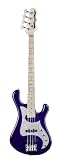 Dean Hillsboro Jazz Electric Bass, Transparent Blue