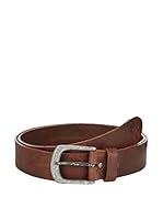 Werner Trachten Cinturón Jeansgürtel (Marrón Oscuro)