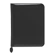 Verona Leather Zippered Organizer Starter Set, 8-1/2 x 11, Black