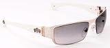 Chrome Hearts TAINT Silver Sunglasses White Leather