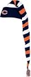 Mens Chicago Bears Multi Team Color Striped Taboggan Knit Cap