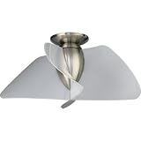 Quorum Fans 26424-655 42 Angel Contemporary Flush Mount Brushed Nickel Ceiling Fan w/ Wall Ctrl